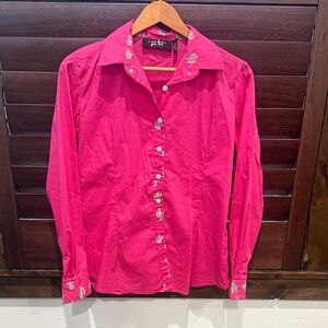 Fallon Taylor/Ranch Dress’n Pink Button-Up Shirt